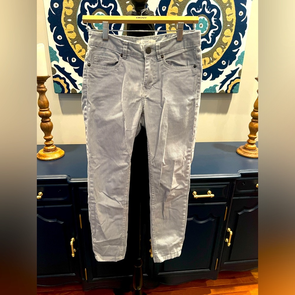 Label of Graded Goods L.O.G.G. micro stripe jeans size 6 29” inseam run small